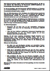 Patientenerinnerungskarte Kieferosteonekrose (ONJ)