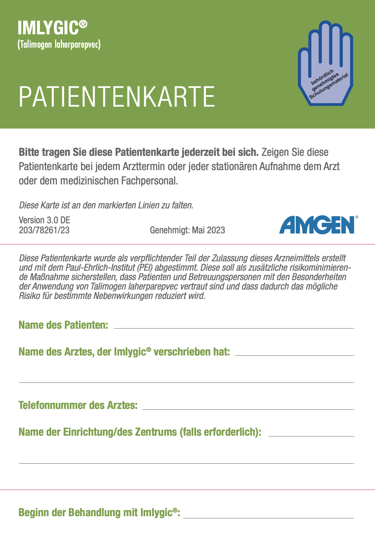 Patientenkarte