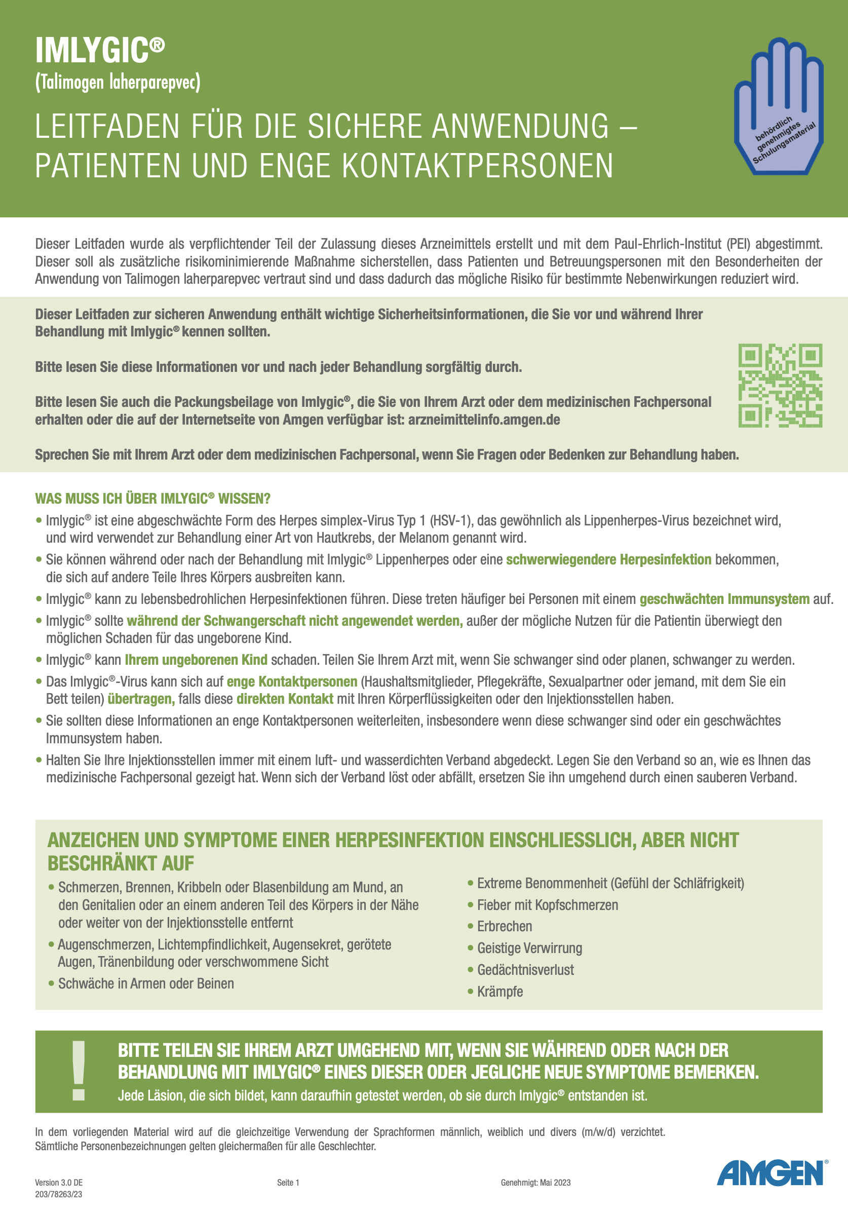 Leitfaden f&uuml;r die sichere Anwendung &ndash; Patienten und enge Kontaktpersonen