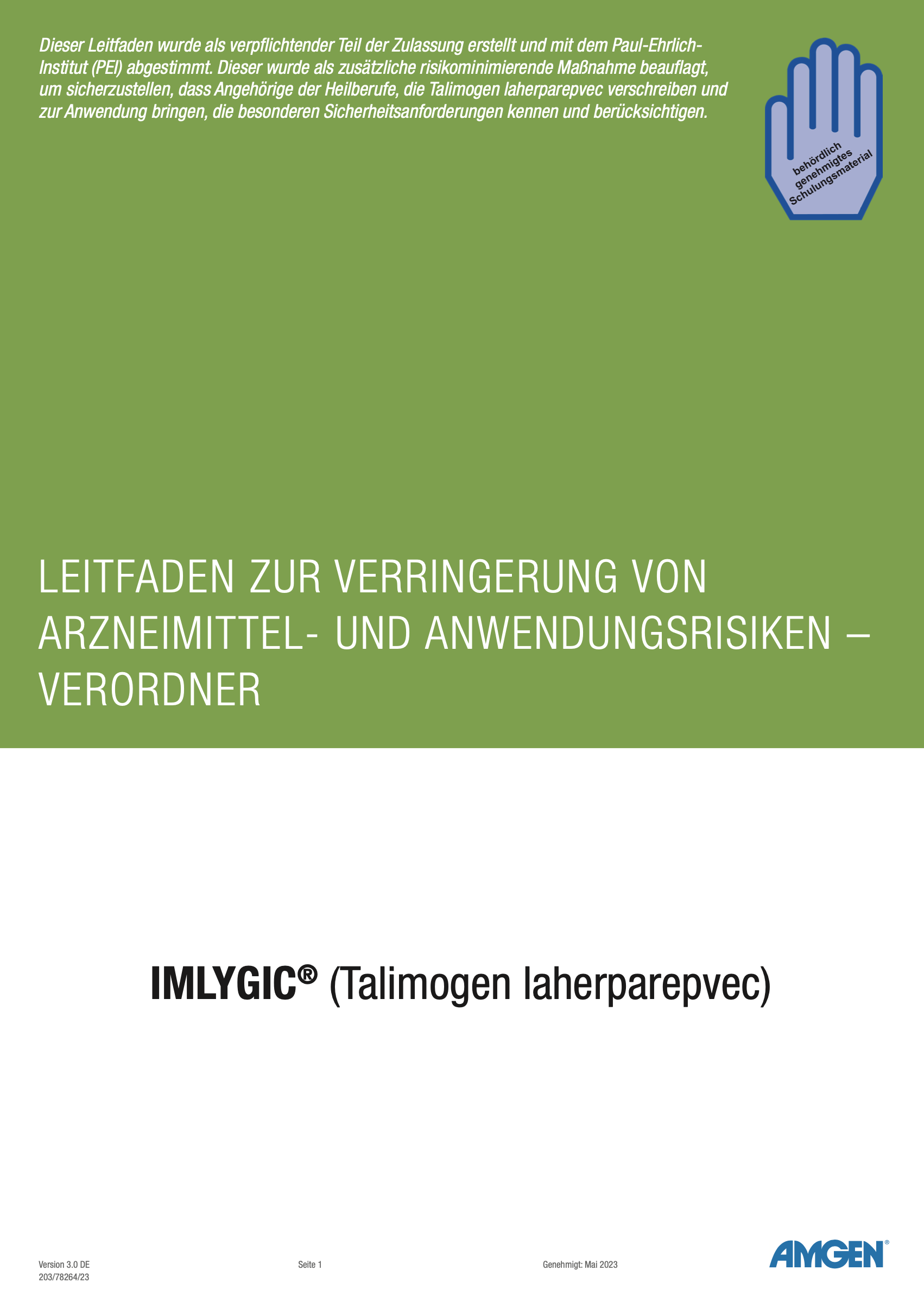 Leitfaden zur Verringerung von Arzneimittel- und Anwendungsrisiken &ndash; Verordner