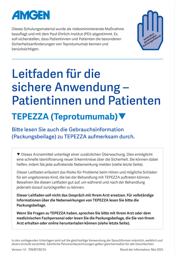Leitfaden für die sichere Anwendung – Patientinnen und Patienten